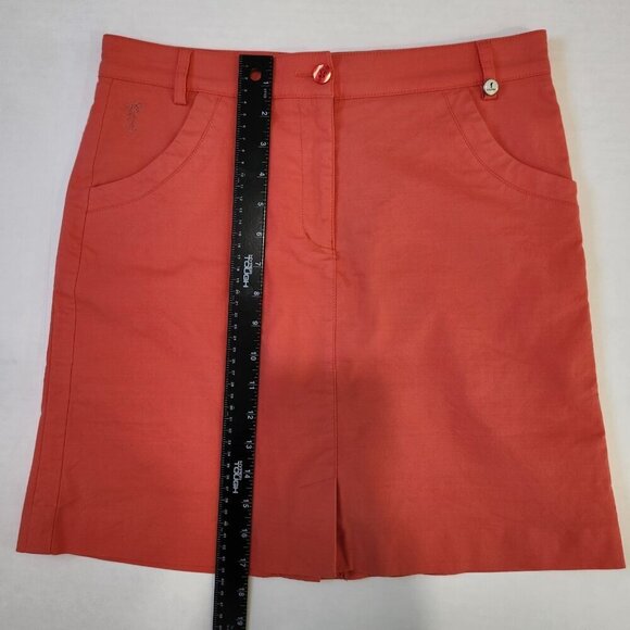 Golfino Golf Skort Womens 6 Coral Stretch Performance Brief Active Outdoor Bold - Picture 8 of 11
